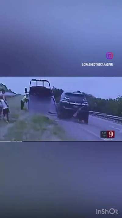 Man flips car but professionally