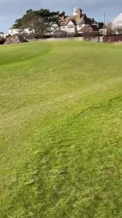 To hit the ball out of the bunker