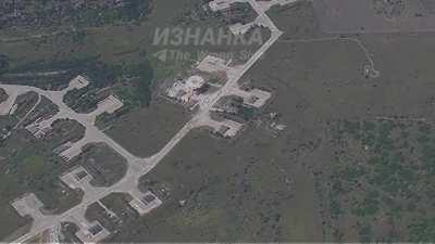 Strike on Dolgintsevo airfield in Ukraine, which is hit by a Russian Iskander-M