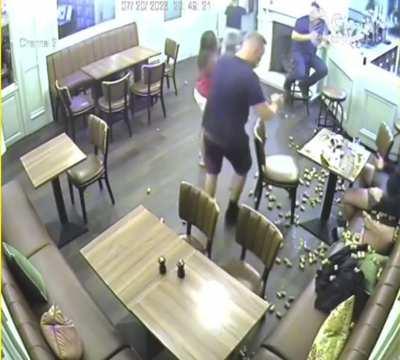 Man goes out of control in hotel bar assaulting staff