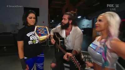 I almost forgot all about this segment between Elias and Bayley. 😅