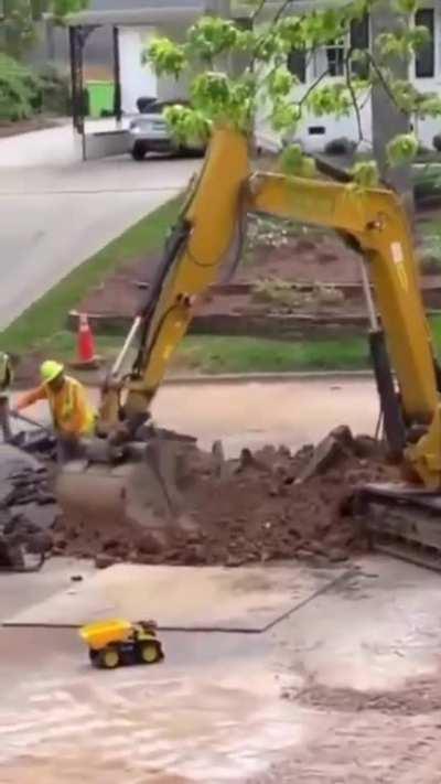 new guy at the construction site