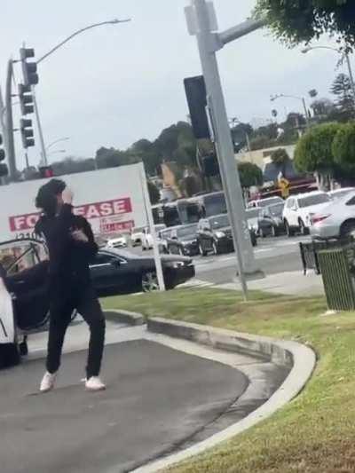 Emo fight at the Popeye's drive-through