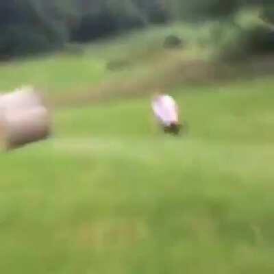 HMFT after trying to jump a hay bale