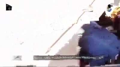 ISIS fighters drive-by compilation (tw:gore)