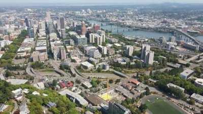 Portland By Drone: Downtown, Providence Park