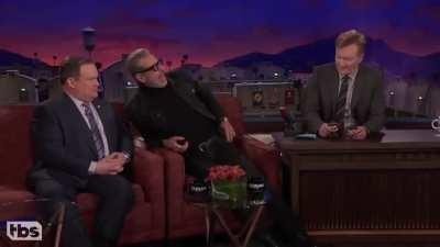 The chemistry between Conan O‘Brien and Jeff Goldblum