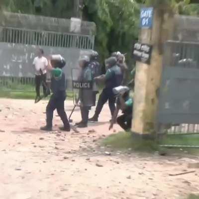 July 16, 2024 Protestor shot and killed by police in Bangladesh as students protest against quotas.