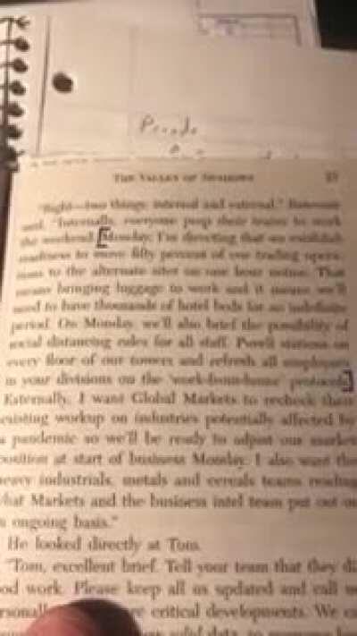 Predicting the Virus and the affects years before......... Talks about Social Distancing, 50% work force and even purell stations......