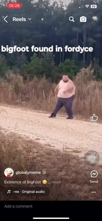 Bigfoot video.