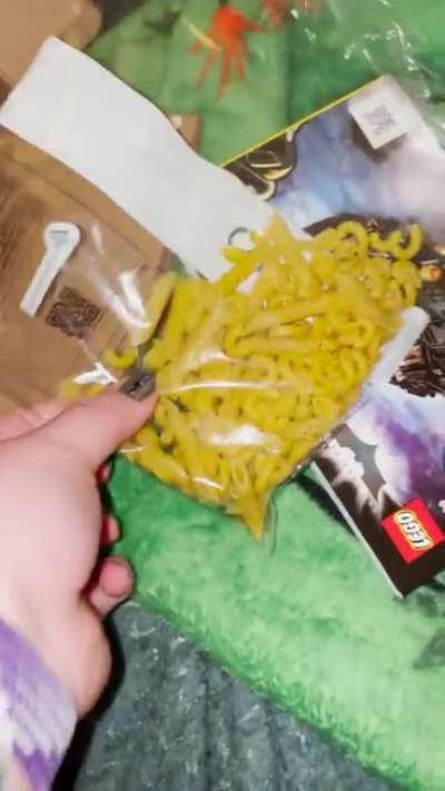 My Lego box came with pasta in it