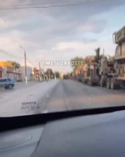 Video of components of a Russian Buk-M2 or M3 air defense system reportedly in Melitopol, including 2 9S36 low altitude acquisition/engagement radars and 4 or 5 9A39M1 TEL/Transloaders. Possible indication that Russia is reinforcing the south with more AD