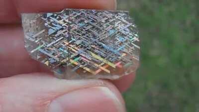 Rainbow lattice sunstone is an ultra-rare gemstone found only in Australia’s Northern Territory