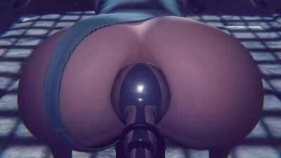 Lara's anal plug machine (Gifdoozer) [Tomb Raider]