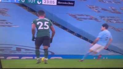 Gundogan fouls Hojbjerg first. What is the point of VAR?