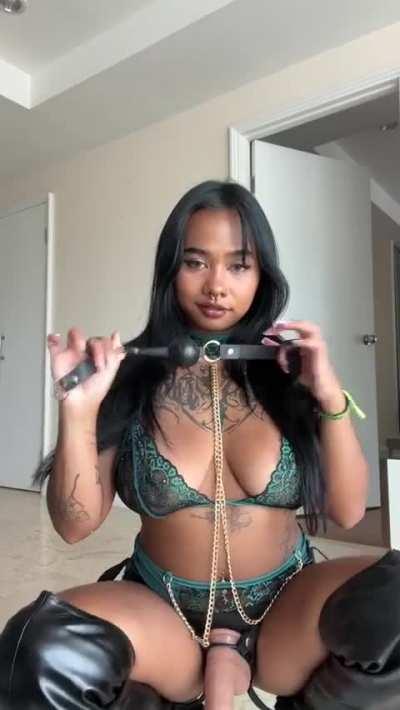 Could you be convinced to be pegged by a dominant asian goddess and her 10'?