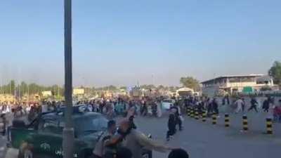 Kabul Airport right now