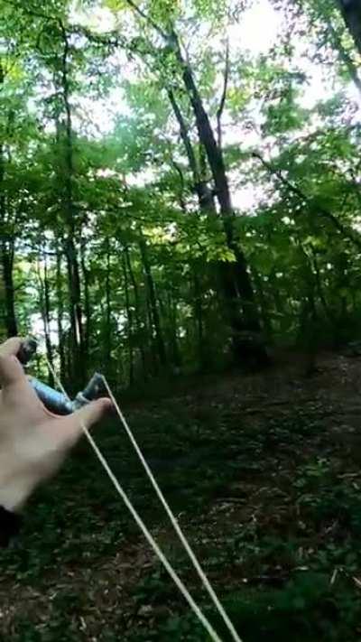 Slingshot hunting!