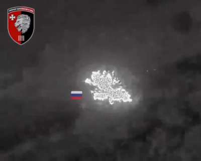 A Ukrainian thermal drone eliminates Russian forces 