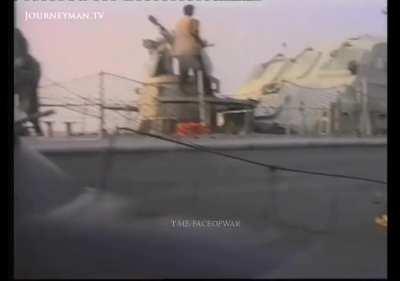 Sri Lankan Coast Guard and Liberation Tigers of Tamil battling it out (May 2002)