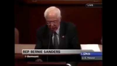 Bernie Sanders opposing the invasion of Iraq - October 9, 2002