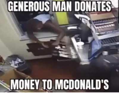 logan paul donates 5 dollar to mcdonalds!1! (Real) [emotional]