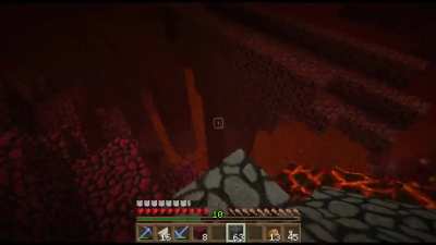 The Nether isn't usually the best place to be hunting ducks