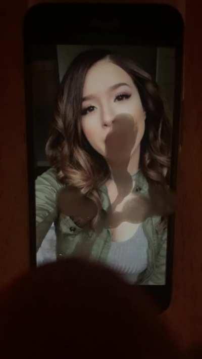 Moaning and cumming for goddess Pokimane