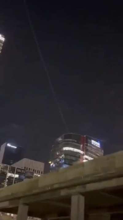 Possible ballistic missile over Iraq minutes ago. 