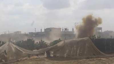 Hamas: *The Mujahideen of the Al-Qassam Brigades targeted enemy soldiers and vehicles on the fighting fronts east of the city of Rafah*  -The 14th May 2024. 