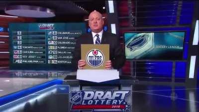 Connor McDavid reaction to the NHL draft lottery