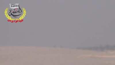 Al-Fatah Brigade films the claimed successful shootdown of an SyAAF plane over Nubl, Aleppo Governate - 6/30/2013