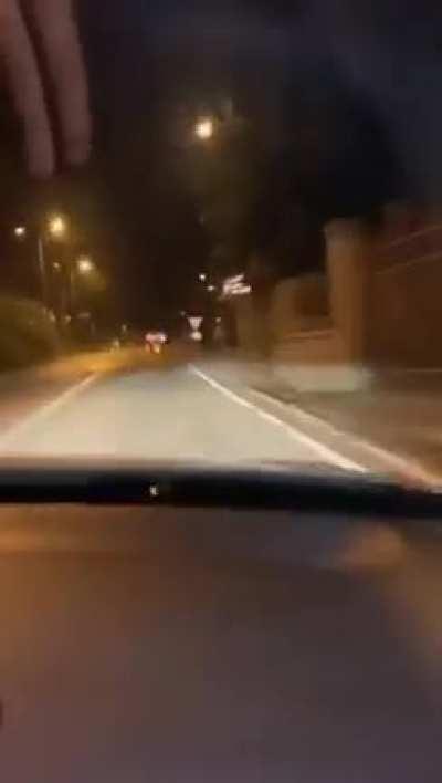 Driving 160 kph in a city zone