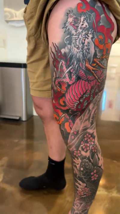 Almost done leg sleeve- Kore Flatmo - Cincy, Oh