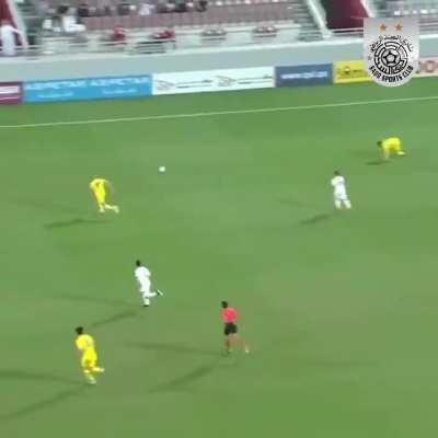 Xavi’s Al-Sadd scoring a goal with great passing and buildup from their own box