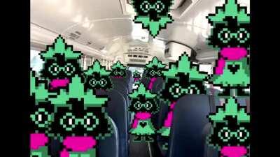 You enter a bus and come across a party of Ralseis (OP below)