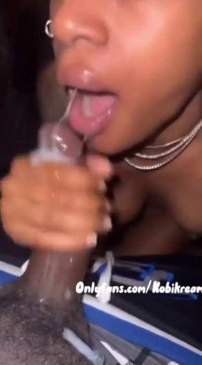 Thick nut in mouth