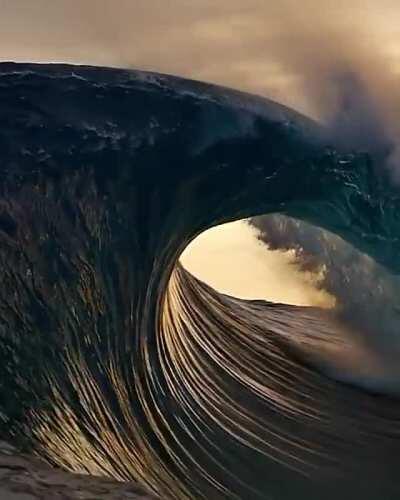 Wave touching a cloud