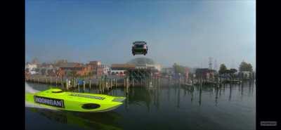 Travis Pastrana's stunt jump over Ego Alley in Annapolis, Maryland. 