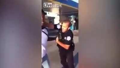 California cop wrestling jaywalking student to ground (From 2016)