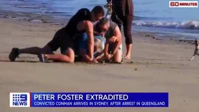 Australia's most infamous conman Peter Foster was taken down by undercover cops (live capture)