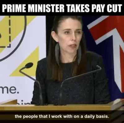 New Zealand's Prime Minister takes a 6-month pay cut so people affected by Covid-19 get the funds they need