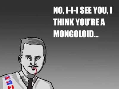 Mongol gigachad destroys Angl*id cuck