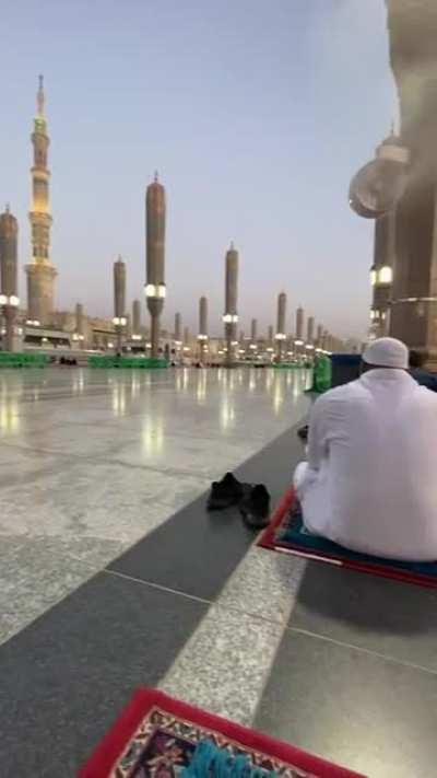 My first time in the prophet mosque PBUH. Such good feeling