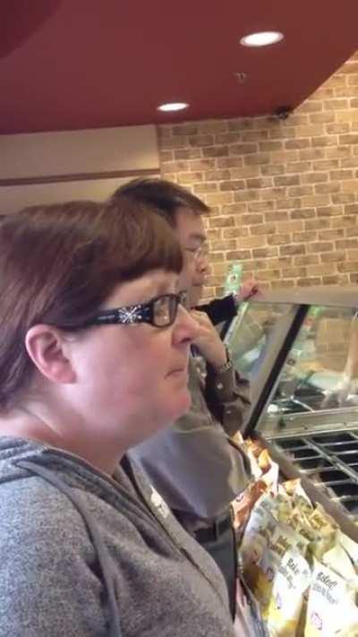 Just a video of someone ordering a sandwich