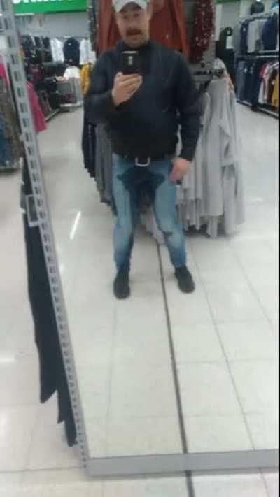 A Finnish man went to a local supermarket and peed his pants. This is not the first time he has done it