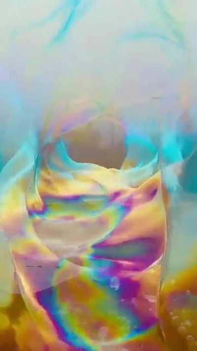 View of the world from inside a soap bubble