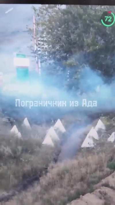 Strike Ukrainian soldiers on the Kolotilovka line of combat 