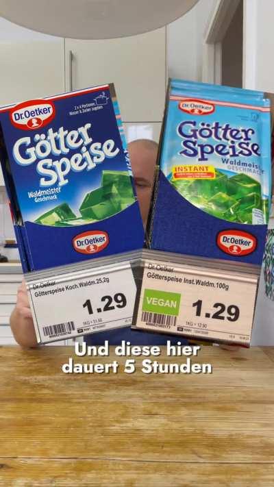 Ist Götterspeise vegan? 🤭 #götterspeise #droetker #vegan