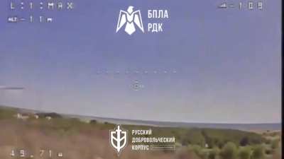 UAV unit of the Russian Volunteer Corps (RDK) destroyed camouflaged Russian equipment and vehicles.